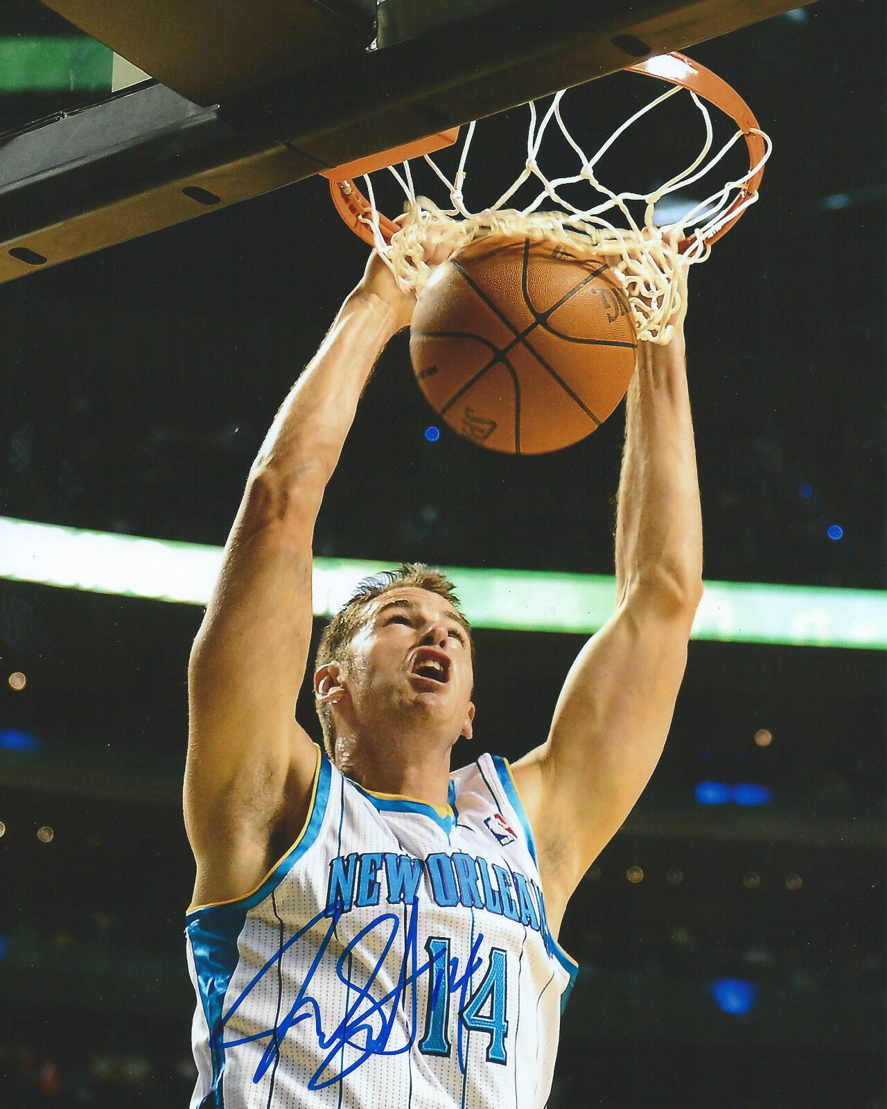 Jason Smith *NEW ORLEANS HORNETS* Signed Autographed 8x10 J4 Photo Poster painting COA GFA