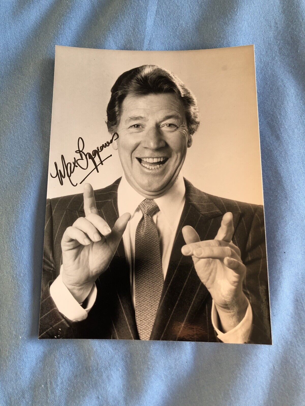 MAX BYGRAVES (SINGER) SIGNED Photo Poster painting