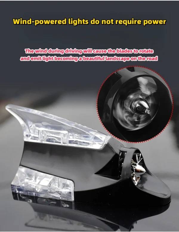 Car Flashing Light Shark Fin Wind Light