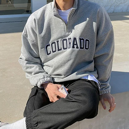 Mens Vintage Casual Sweatshirt Lixishop 