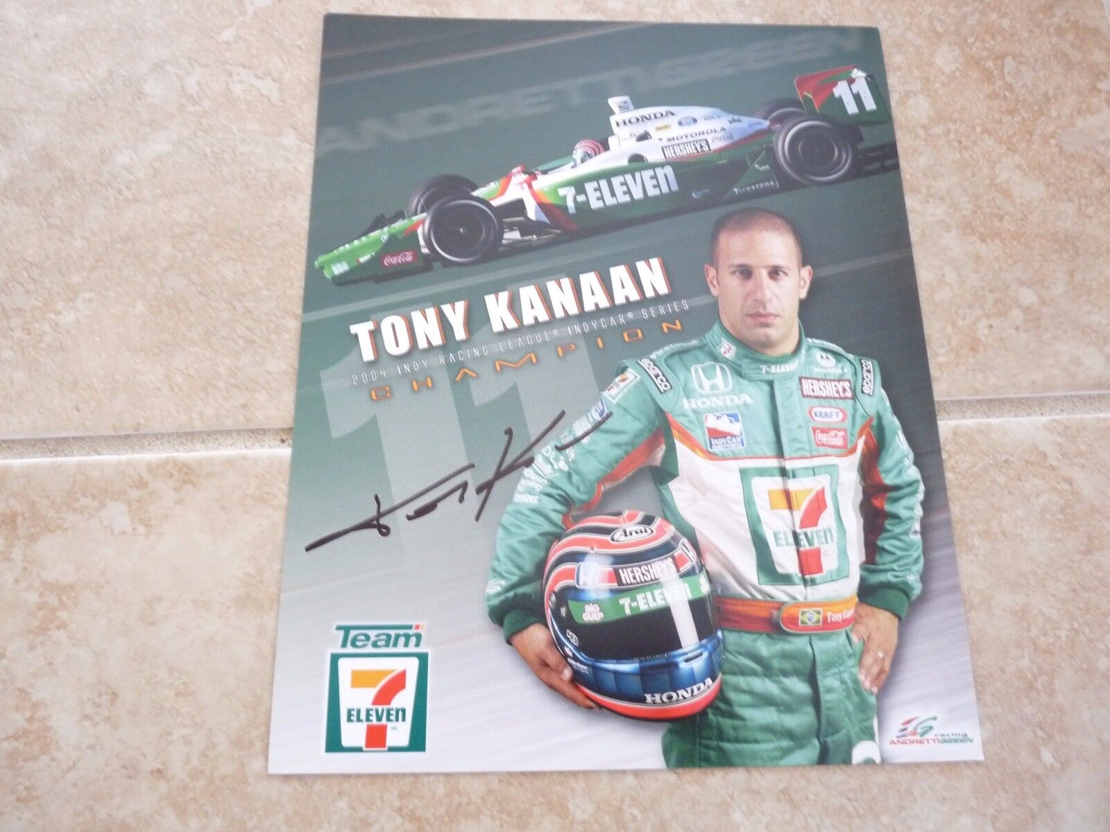 Tont Kanaan Signed Autographed Indy 500 8x10