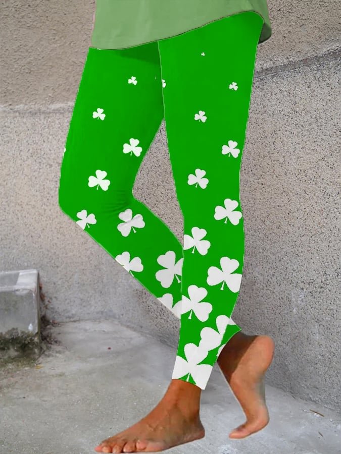 Women's St. Patrick's Day Shamrocks Leggings