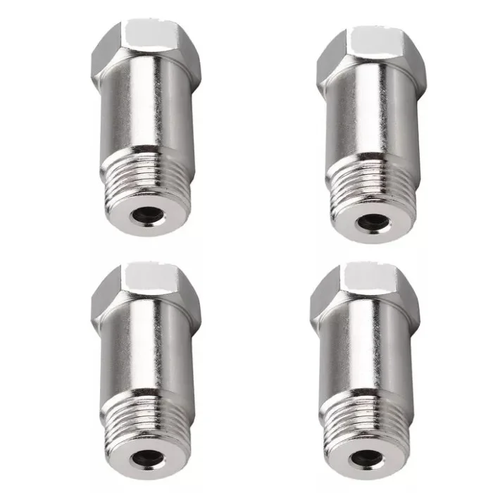 4PCS 45mm Plating Nickel O2 Sensor Extension Spacer Extender Adapter M18*1.5