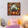 Glass Painting-Pumpkin Castle-11CT Stamped Cross Stitch 50*50cm/19.69*19.69in tapestrymarket