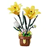 Artificial Flower Building Blocks for Adults Women for Home Office Decor (Lily)