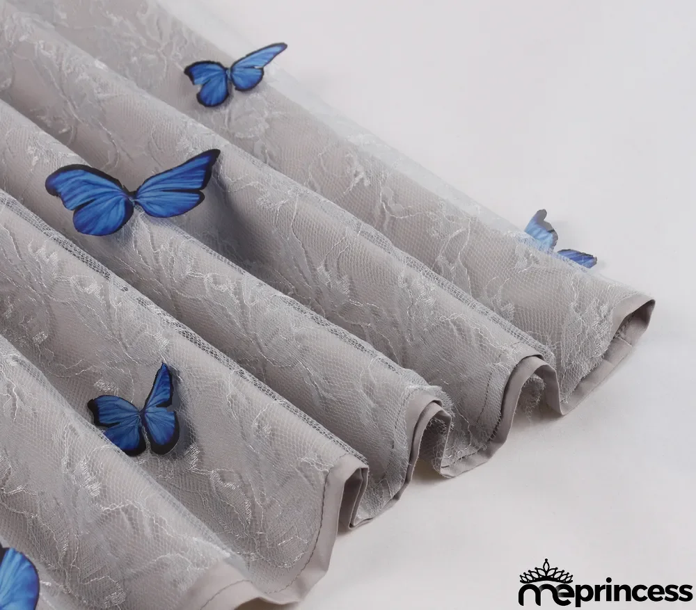 Women Double Layer Pansy Mesh Skirt