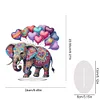 (US Only)2D Flat Print DIY Desktop Elephant Diamond Art Kits Acrylic Bedroom Table Decor