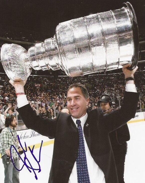 John Stevens signed Los Angeles Kings Stanley Cup 8x10 Photo Poster painting autographed B