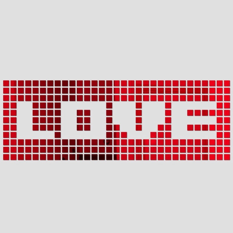 100 PCs Mini Square Mosaic Wall Stickers Acrylic Mirror Decoration DIY Self-Adhesive Bedroom Living Room Stickers