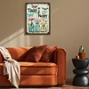 Flowers Calligraphy-14CT Stamped Cross Stitch 30*40cm/11.81*15.75in