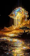 Luxury AB Velvet Diamond Painting Kit - Landscape