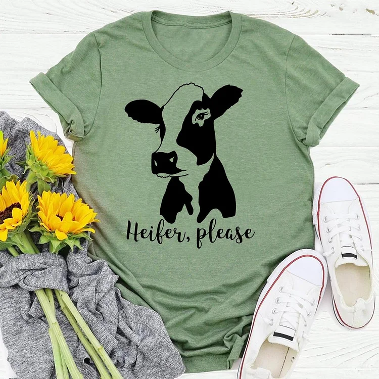 PSL - Heifer Please village life T-shirt Tee -03955