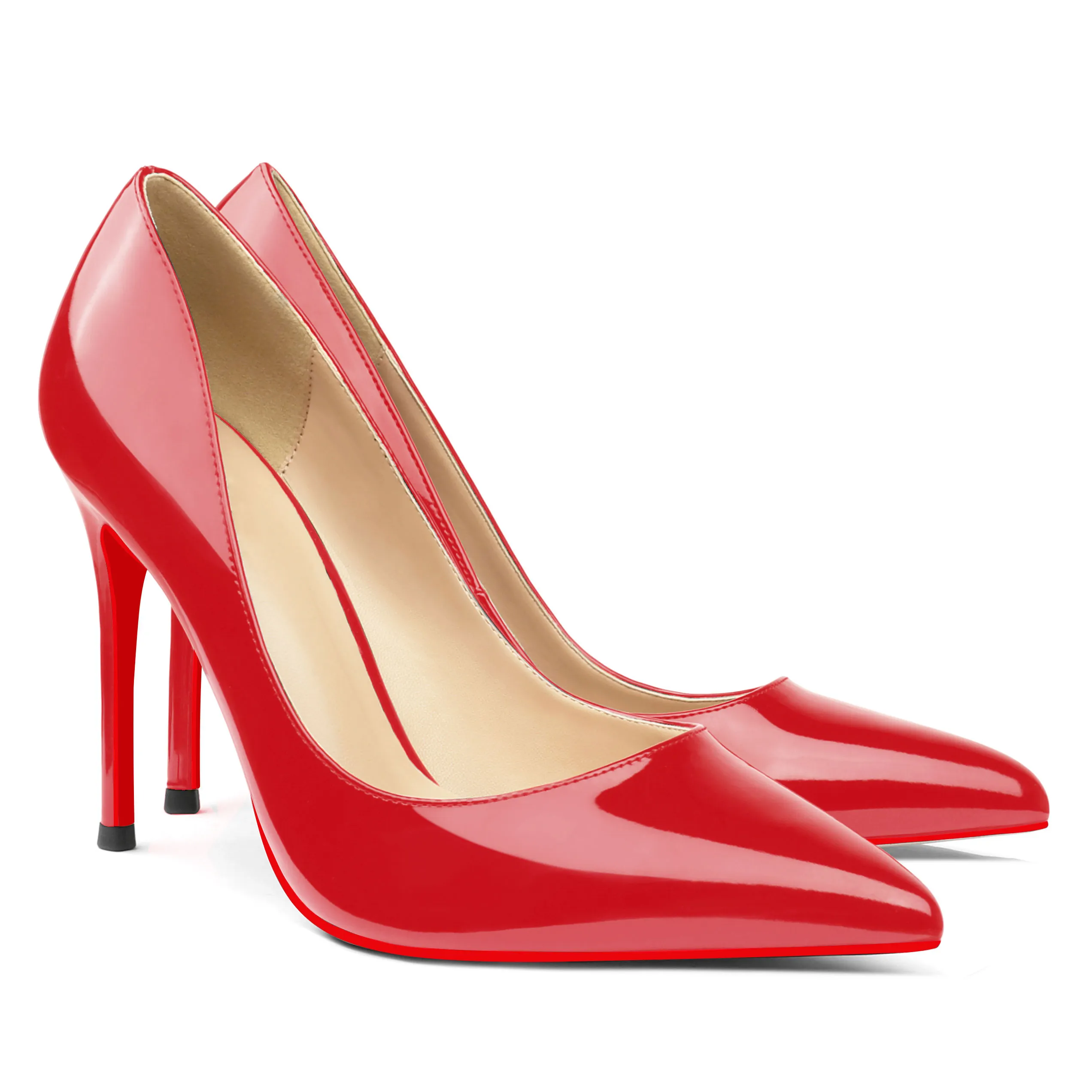 100mm High Heels Party Daily Pumps Red Soles Shoes-vocosishoes
