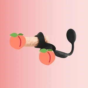 pornhint Pornhint Butt Plug with Cock Ring Silicone, Ball Stretcher, Sex Toys for men