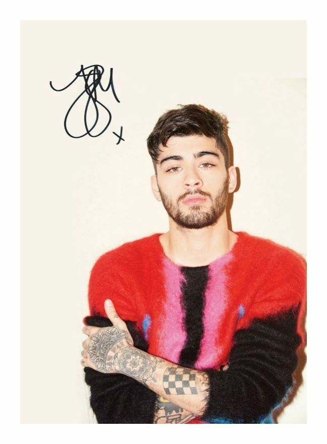 ZAYN MALIK AUTOGRAPH SIGNED PP Photo Poster painting POSTER