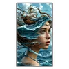 Silhouette Ocean Girl-11CT Stamped Cross Stitch 40*70cm/15.75*27.56in(Big Size) tapestrymarket