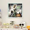 Halloween Tinker Bell Witch-11CT Stamped Cross Stitch 40*40cm/15.75*15.75in tapestrymarket