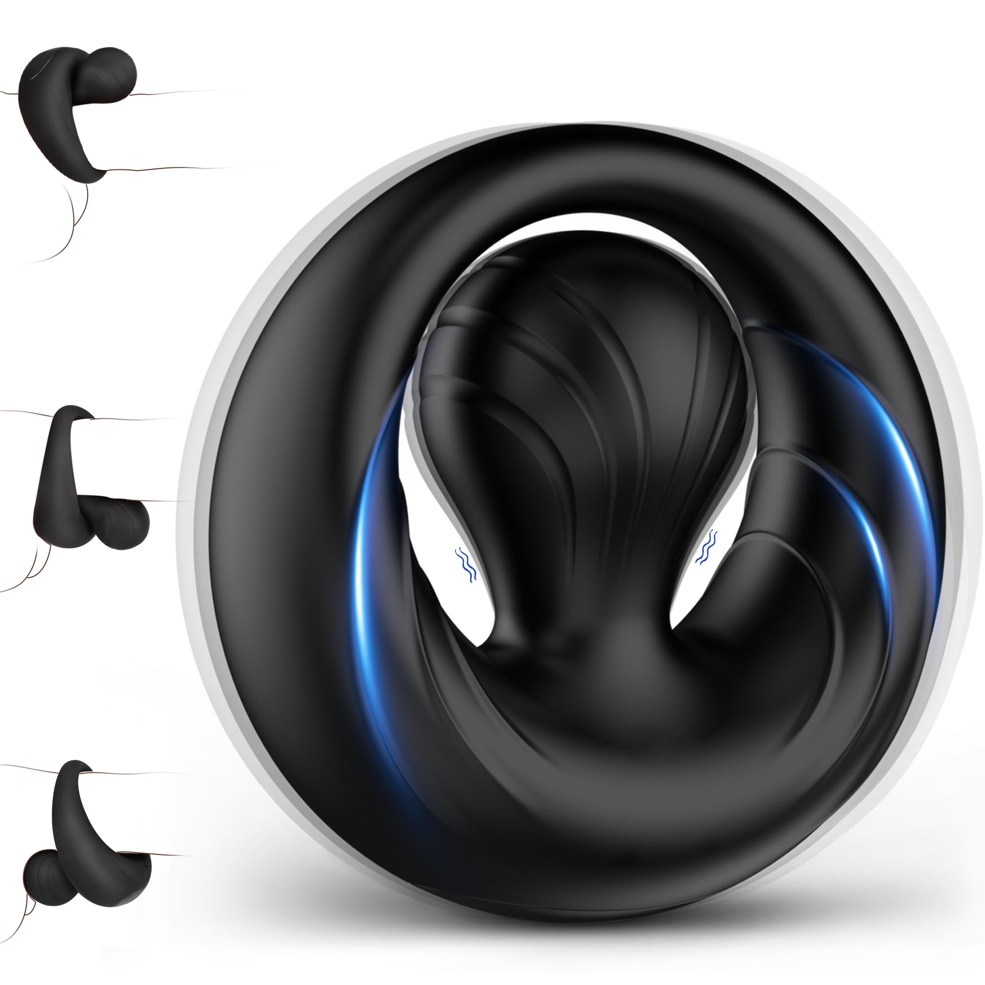 Axe - 10 Vibration Modes Waterproof Vibrating Cock Ring for Couples with Testicle Massage By Rose Toy