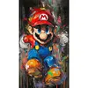 Watercolor Mario-Paint by Numbers Acrylic Painting 40*70CM(Big Size)