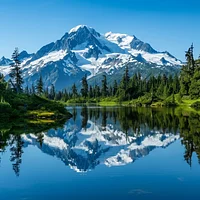 Crystal Lake Reflection - Diamond Painting