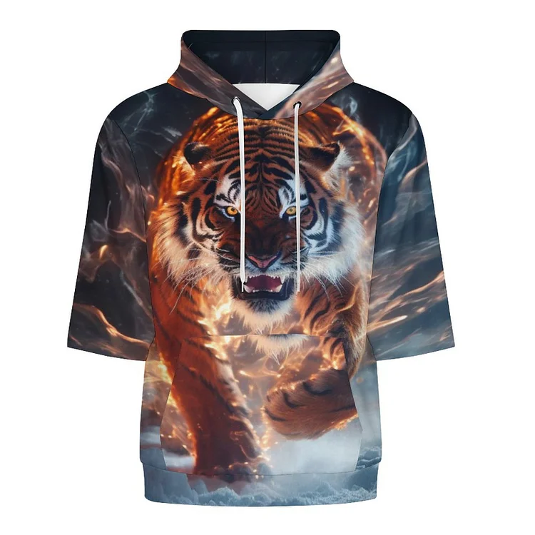 Mid Sleeved Hoodie FIRE AND WATER BEASTS customized, personalized, gift