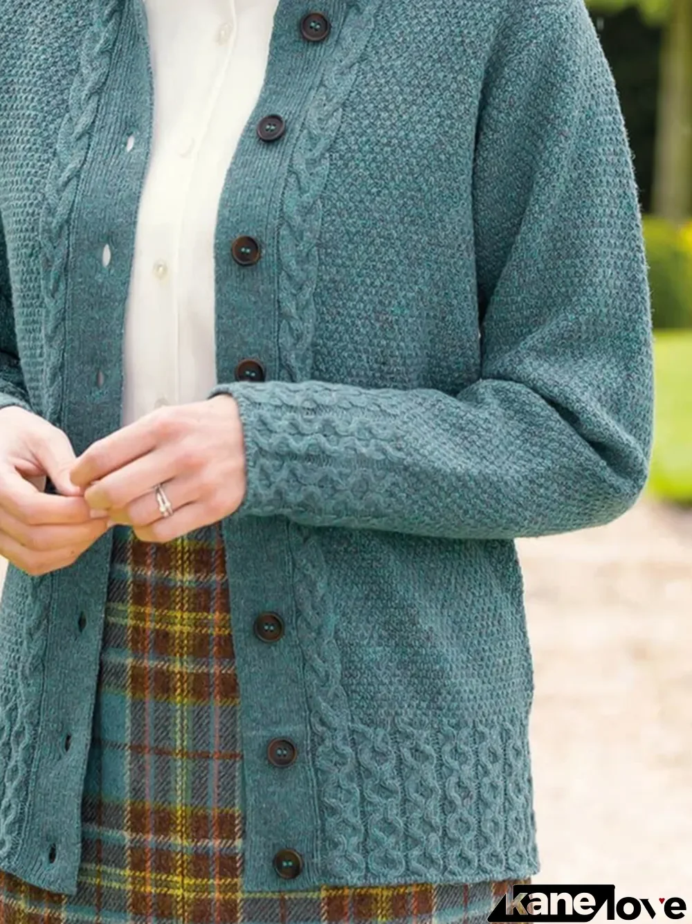 Casual Shawl Collar Plain Loose Sweater Coat