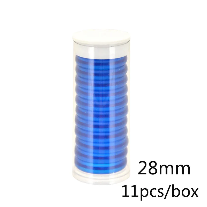 28mm Macarons Transparent Heart-shaped Discbound Discs Binding Ring Loose-leaf Notebook Mushroom Hole Planner Accessories