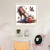 High Heels And Flowers-11CT Stamped Cross Stitch 40*40cm/15.75*15.75in