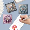 6Pcs DIY Mandala Flower Diamond Painting Greeting Card