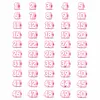 20 Pcs Numbered Pencil Toppers 1-20 Reusable Classroom Pencil Labels for Teachers Pencil Tracking Ma