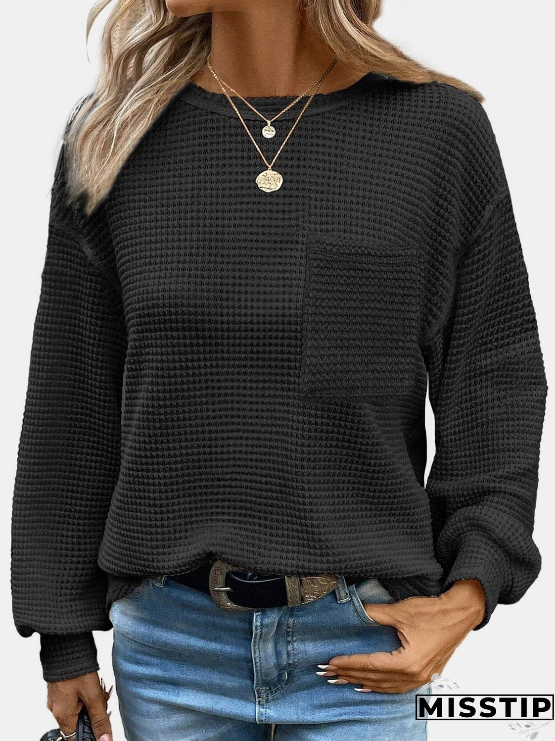 Round Neck Long Sleeve T-Shirt