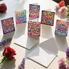 6PCS Diamond Painting Love Greeting Cards Postcards with Envelopes