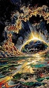 Luxury AB Velvet Diamond Painting Kit - Earth
