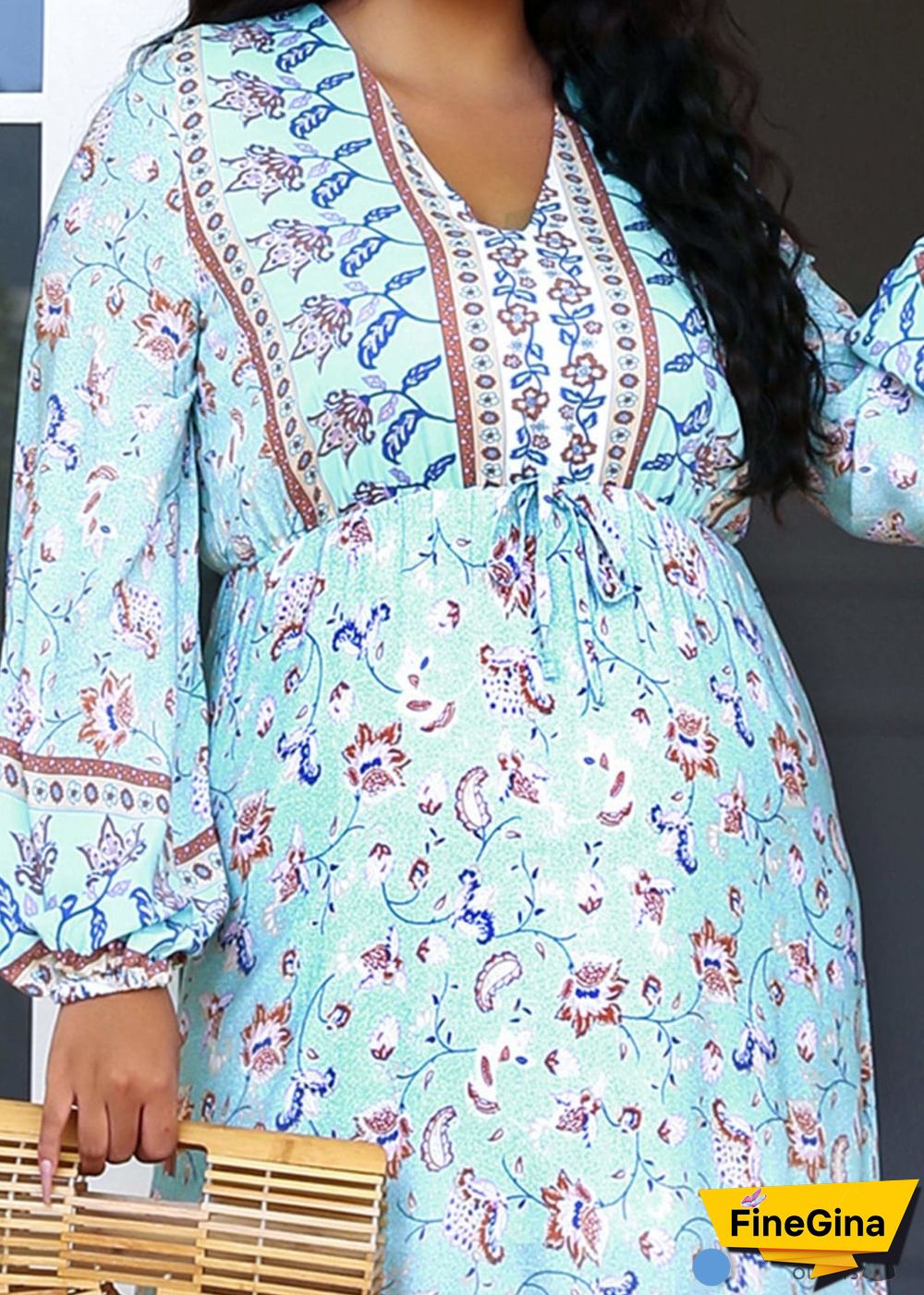 Boho Plus Size Waimea Maxi Dress For Women