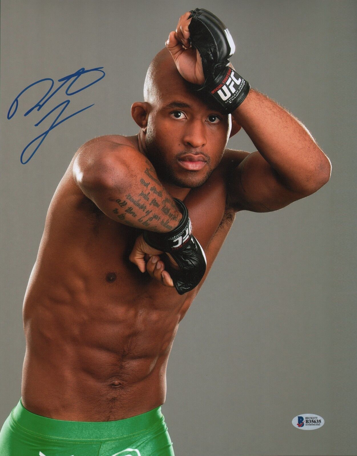 Demetrious Johnson Signed 11x14 Photo Poster painting BAS Beckett COA UFC Picture Autograph 197