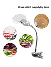 (US Only)Magnifying Glass Desk Lamp with Clamp for Diamond Painting Cross Stitches
