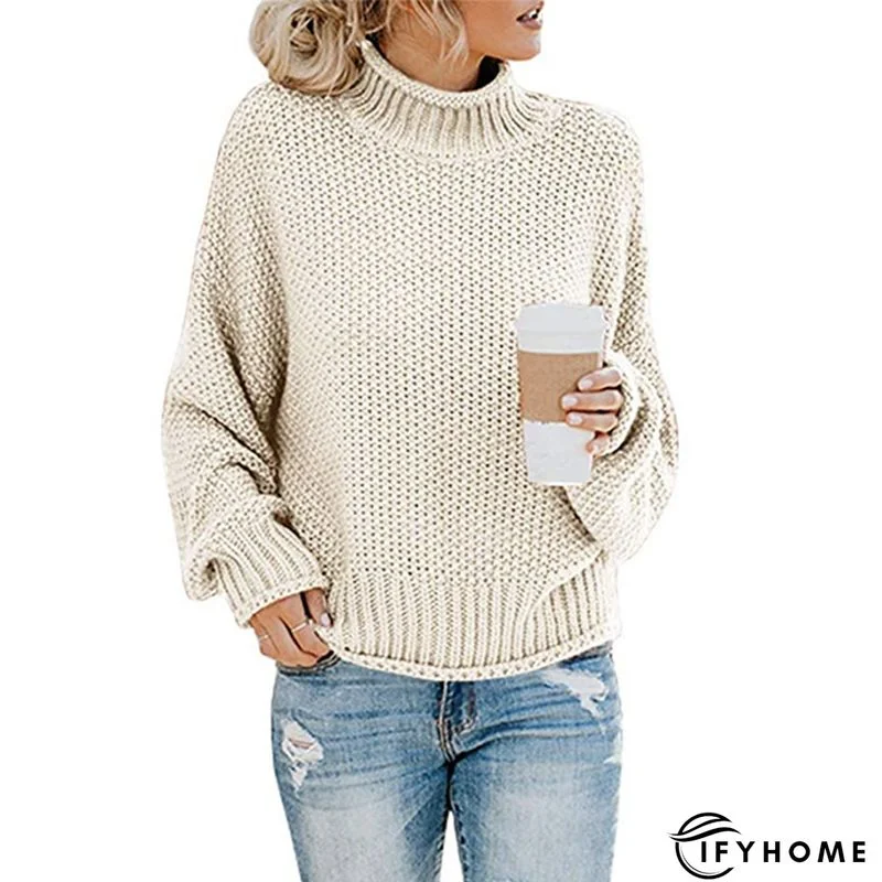 Elegant Long Sleeve Paneled Sweater | IFYHOME