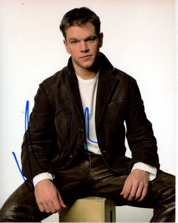 MATT DAMON Signed Autographed Photo Poster painting