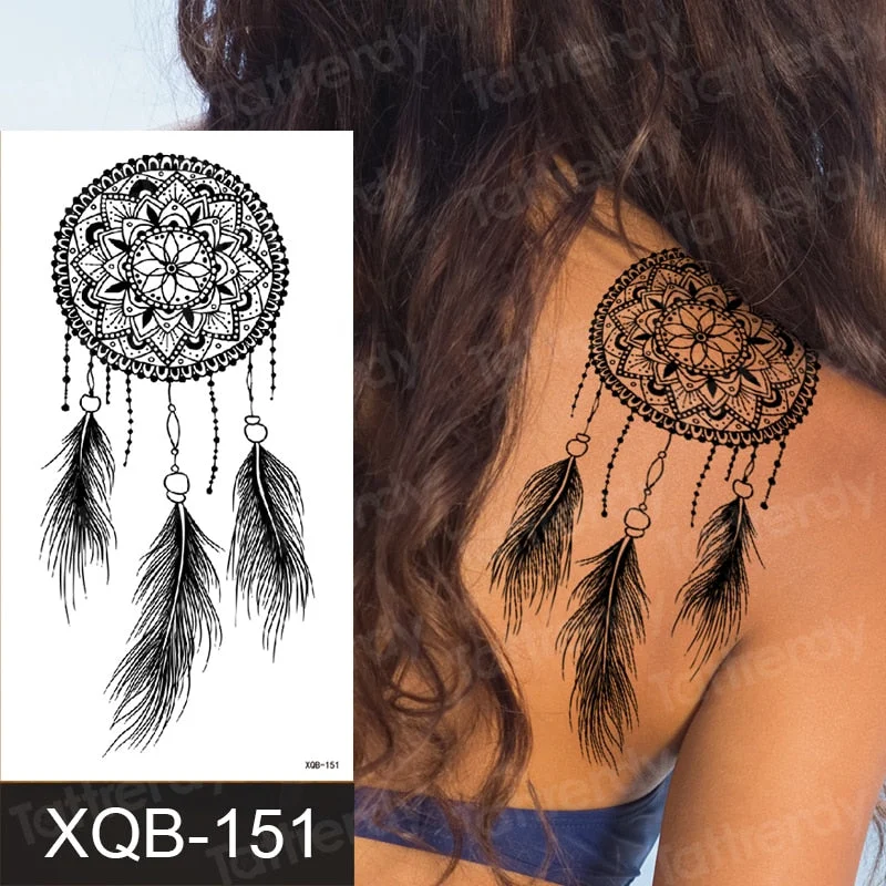 tattoo sticker rose flower temporary henna tattoos letter wolf sketches tattoo designs black sexy women tattoo waterdecals