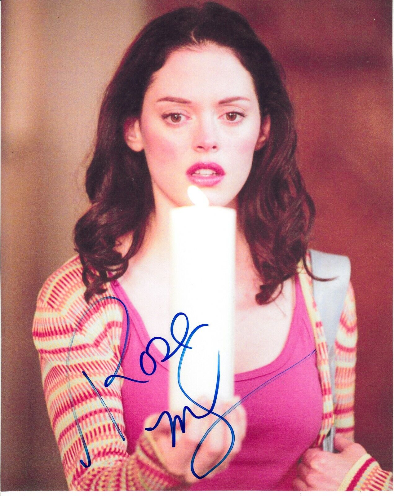 ROSE McGOWAN SIGNED SEXY Photo Poster painting UACC REG 242 FILM AUTOGRAPHS (3)