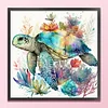 Sea Turtle - 11CT Stamped Cross Stitch 40*40cm/15.75*15.75in