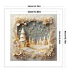 (US Only)Xmas Printed Cross Stitch Kit 40x40cm DIY 11CT Embroidery Craft Set Home Decor