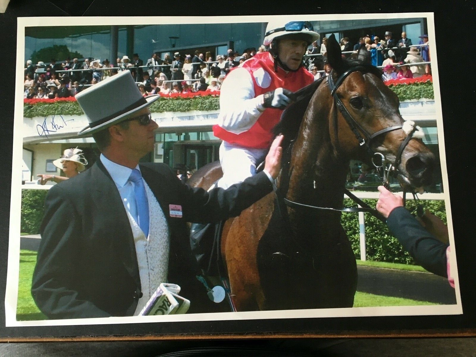 JOHN BEST - FLAT RACEHORSE TRAINER - EXCELLENT SIGNED ASCOT Photo Poster painting