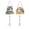 2pcs Turtle Diamond Painting Double-sided Crystal Window Suncatcher Craft Set Birthday Gifts Home Garden Decor Hanging Kit