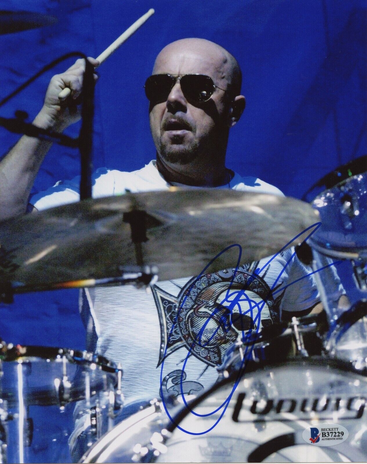 JASON BONHAM 8x10 Photo Poster painting Signed Autographed Auto BAS Beckett Led Zepplin