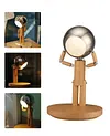 Moon Punishment Standing Desk Lamp Birthday Gift Bedroom Bedside Atmosphere Lamp Table Set Solid Wood Ornaments Charging