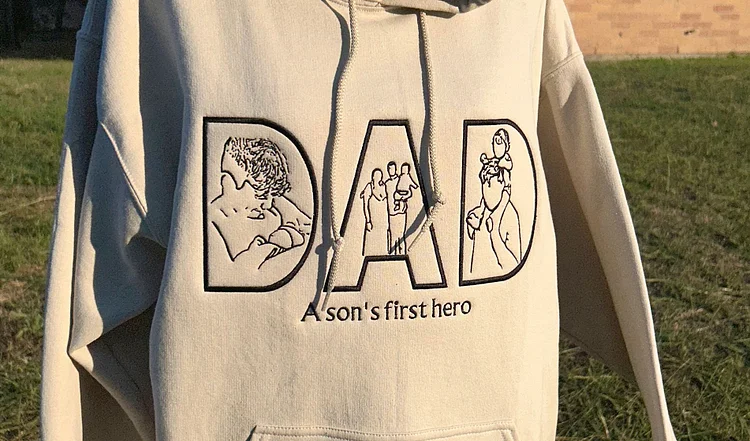 🔥Hot Sale🔥 Embroidered Hoodie Gift Ideas for Dad