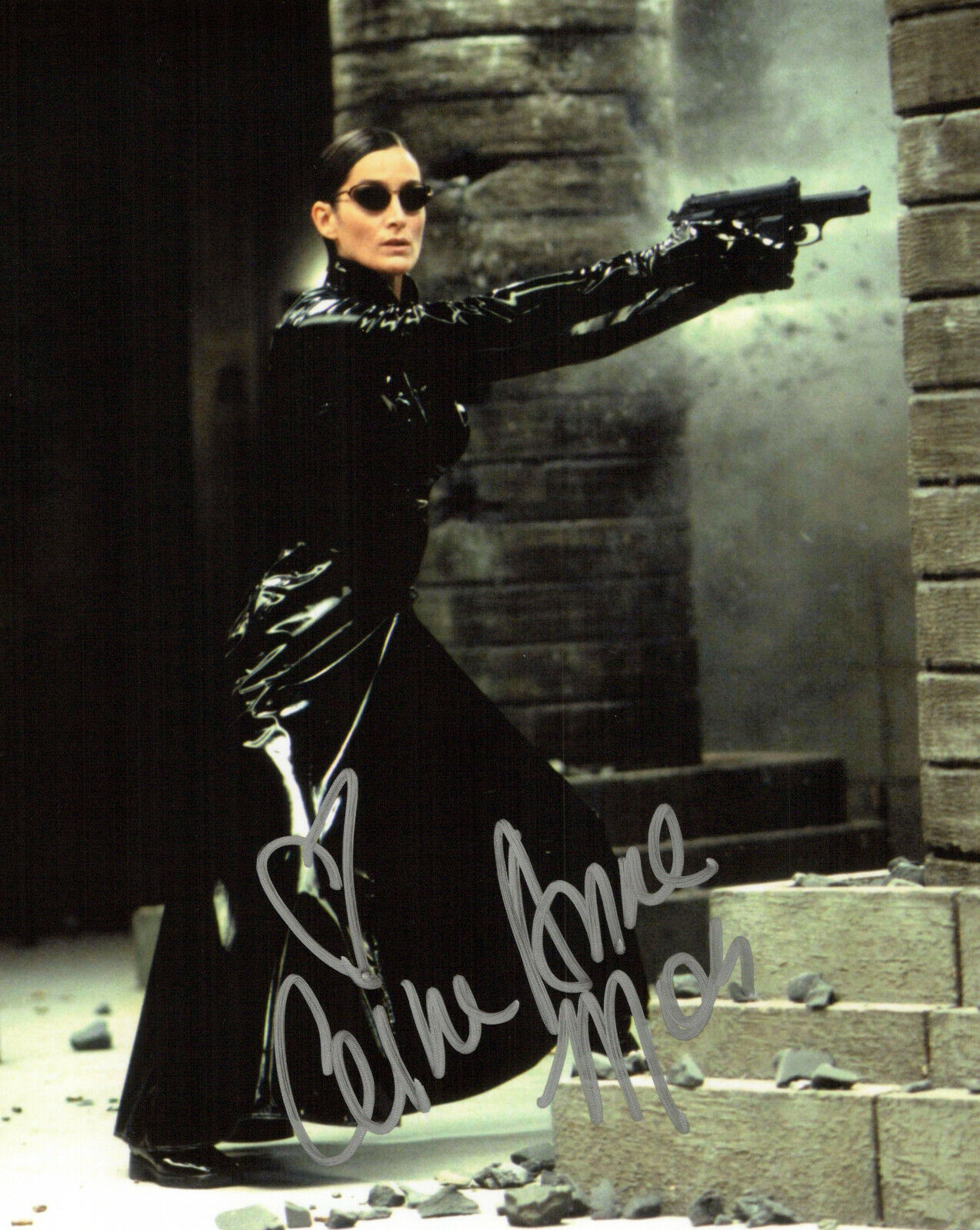 Carrie-Anne Moss The Matrix Revolutions autographed Photo Poster painting signed 8x10 #2 Trinity