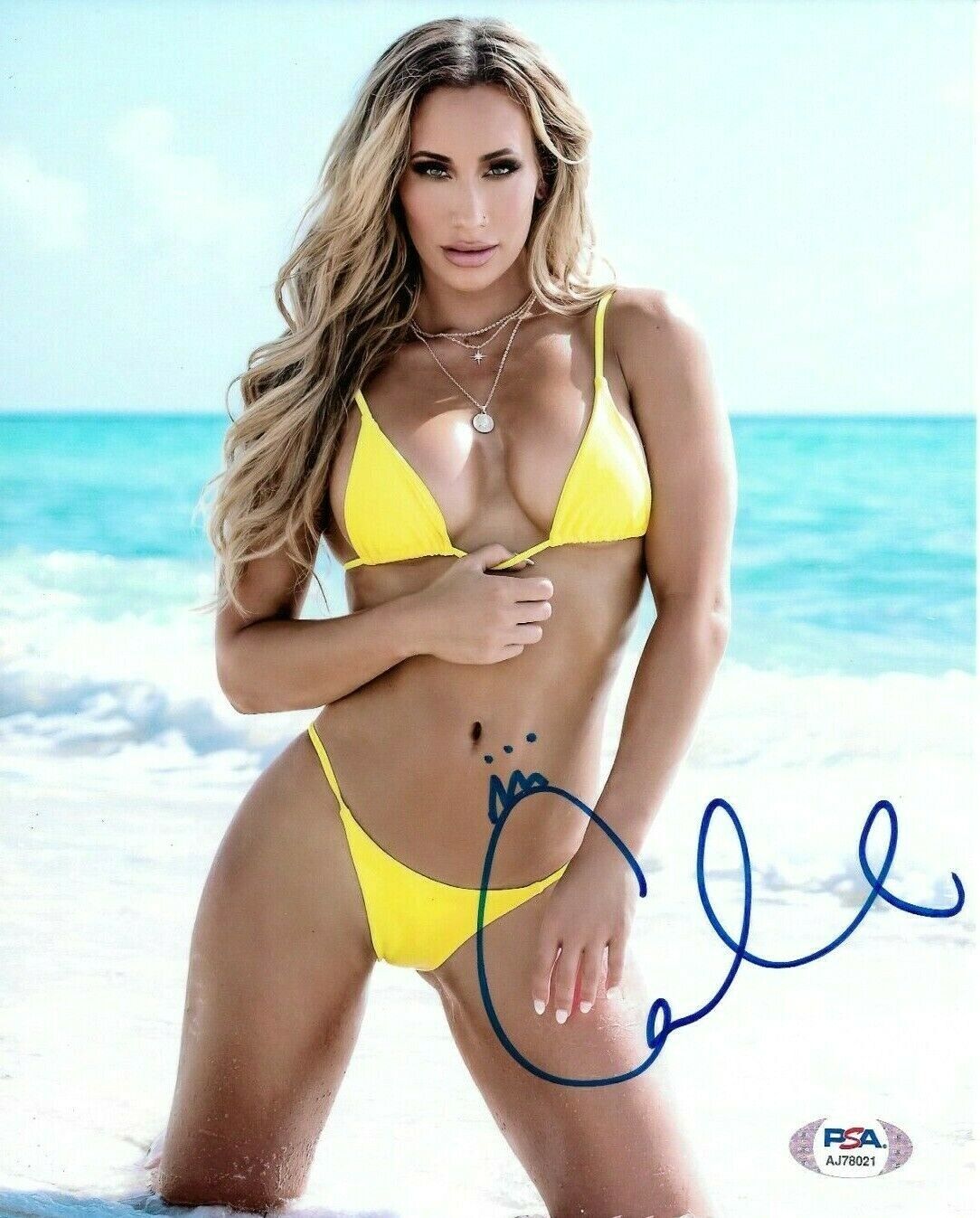 WWE CARMELLA HAND SIGNED AUTOGRAPHED 8X10 WRESTLING Photo Poster painting WITH PSA DNA COA 60