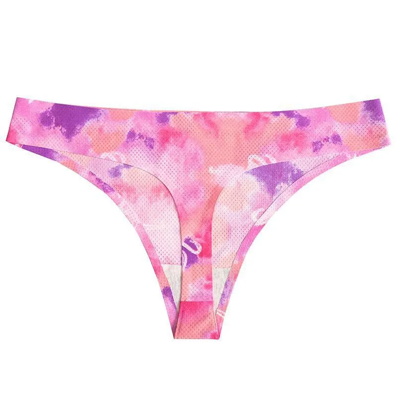 TERMEZY Women Sexy Flowers Lingerie Temptation Low-waist Panties Thong No trace Breathable Underwear Female G String Intimates
